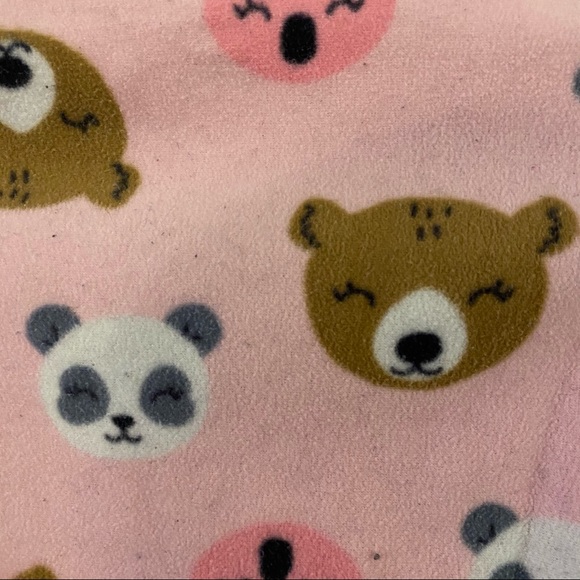 Child of Mine Carters Pink Panda Koala Bear Footie - Picture 3 of 6